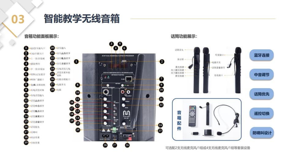 智能教學(xué)無線音箱按鈕